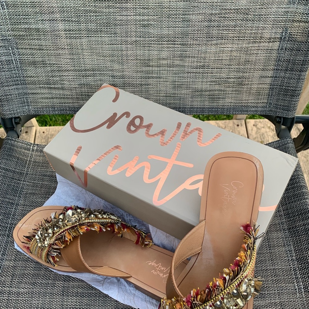Cute brown sandals